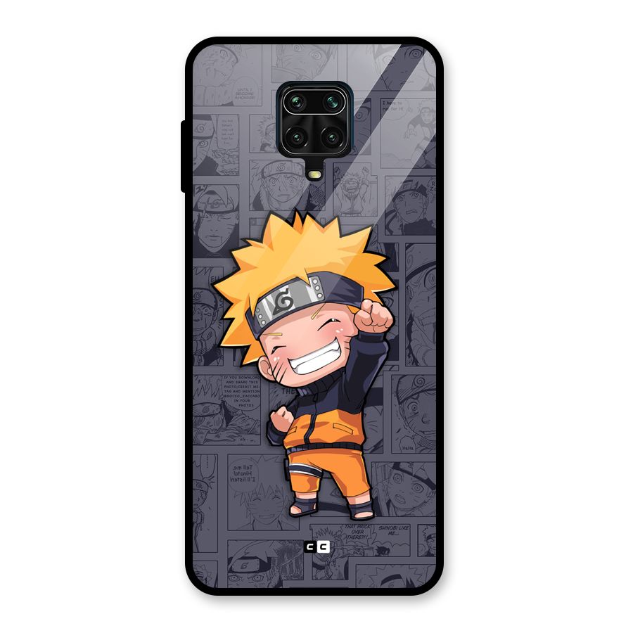 Cute Naruto Uzumaki Glass Back Case for Poco M2 Pro