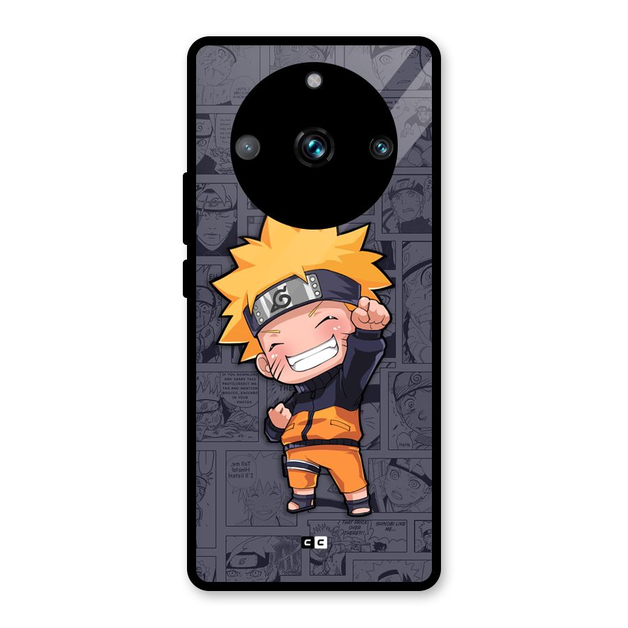 Cute Naruto Uzumaki Glass Back Case for Realme 11 Pro Plus