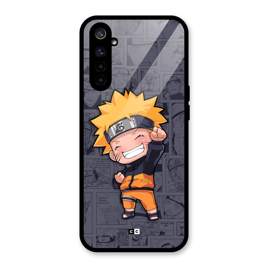 Cute Naruto Uzumaki Glass Back Case for Realme 6