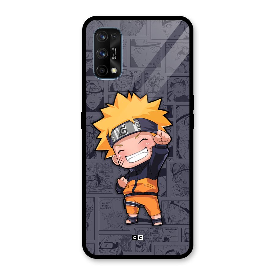 Cute Naruto Uzumaki Glass Back Case for Realme 7 Pro