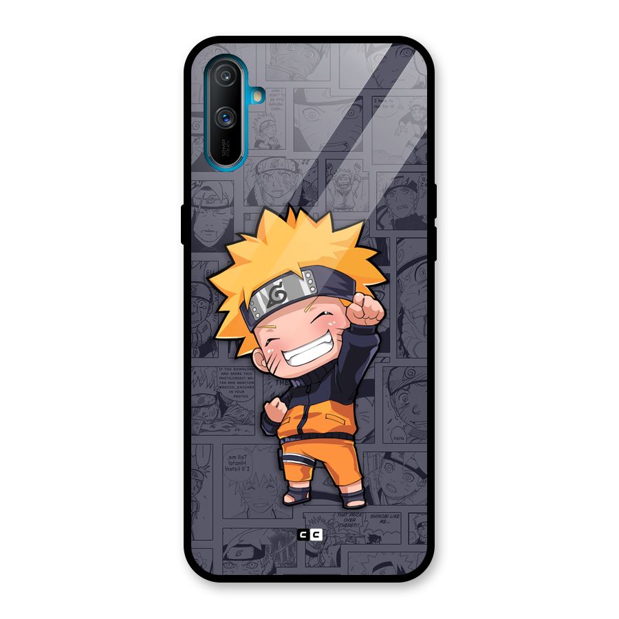 Cute Naruto Uzumaki Glass Back Case for Realme C3