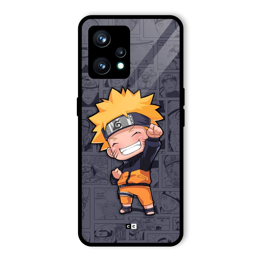 Cute Naruto Uzumaki Glass Back Case for Realme Narzo 50 Pro