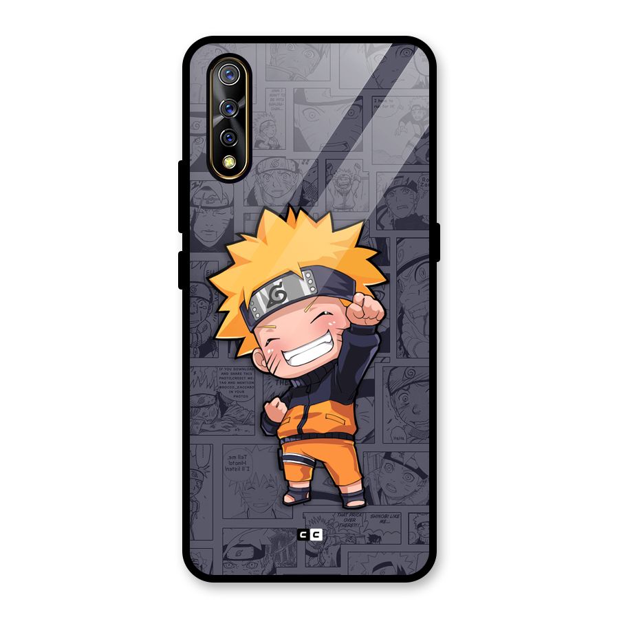 Cute Naruto Uzumaki Glass Back Case for Vivo S1