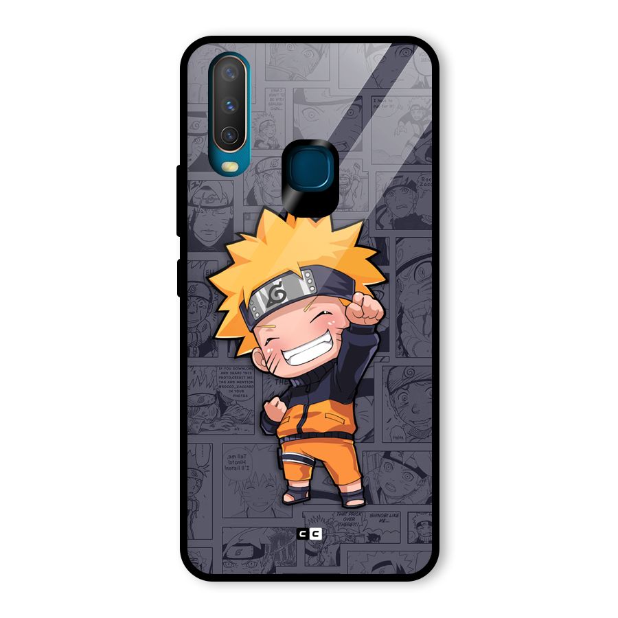 Cute Naruto Uzumaki Glass Back Case for Vivo U10