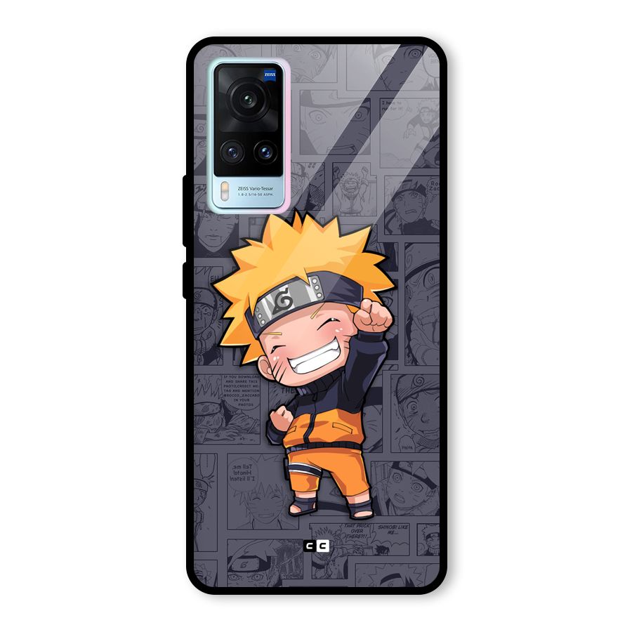Cute Naruto Uzumaki Glass Back Case for Vivo X60