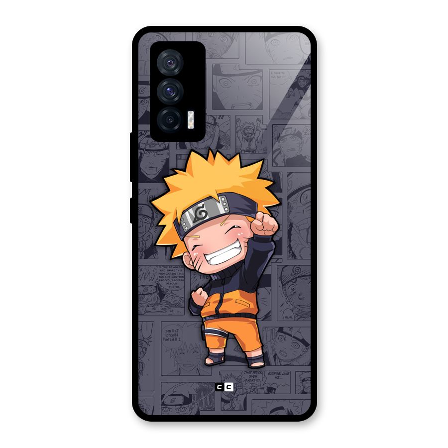 Cute Naruto Uzumaki Glass Back Case for Vivo iQOO 7 5G