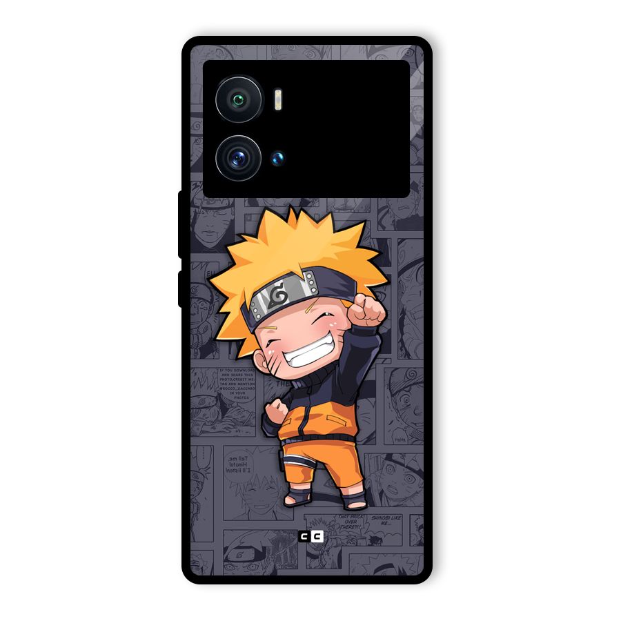Cute Naruto Uzumaki Glass Back Case for Vivo iQOO 9 Pro