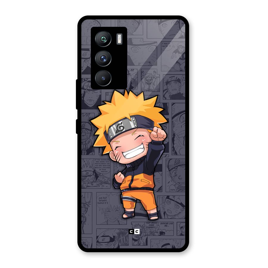 Cute Naruto Uzumaki Glass Back Case for Vivo iQOO 9 SE