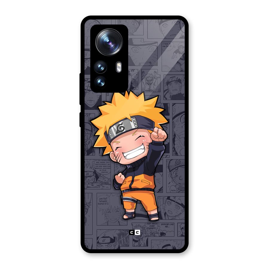 Cute Naruto Uzumaki Glass Back Case for Xiaomi 12 Pro