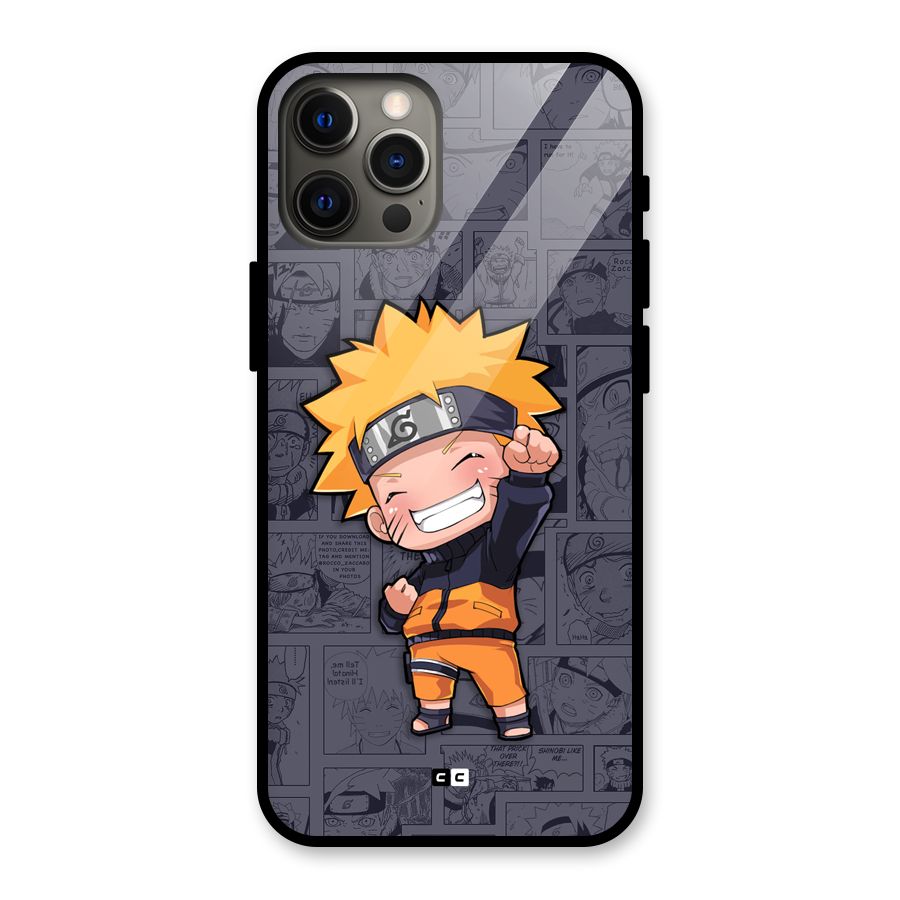 Cute Naruto Uzumaki Glass Back Case for iPhone 12 Pro Max