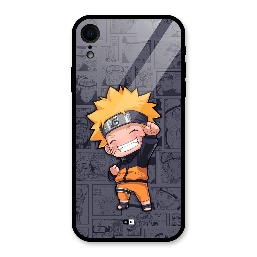 Cute Naruto Uzumaki Glass Back Case for iPhone XR