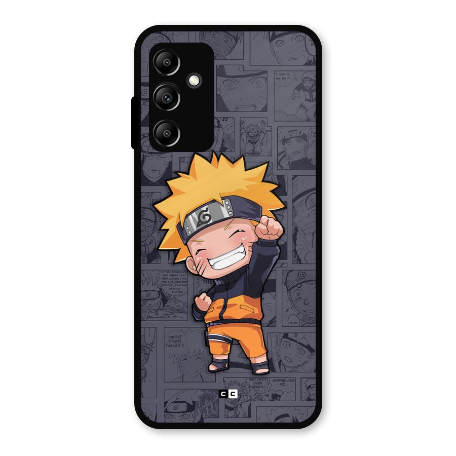Cute Naruto Uzumaki Metal Back Case for Galaxy A14 5G