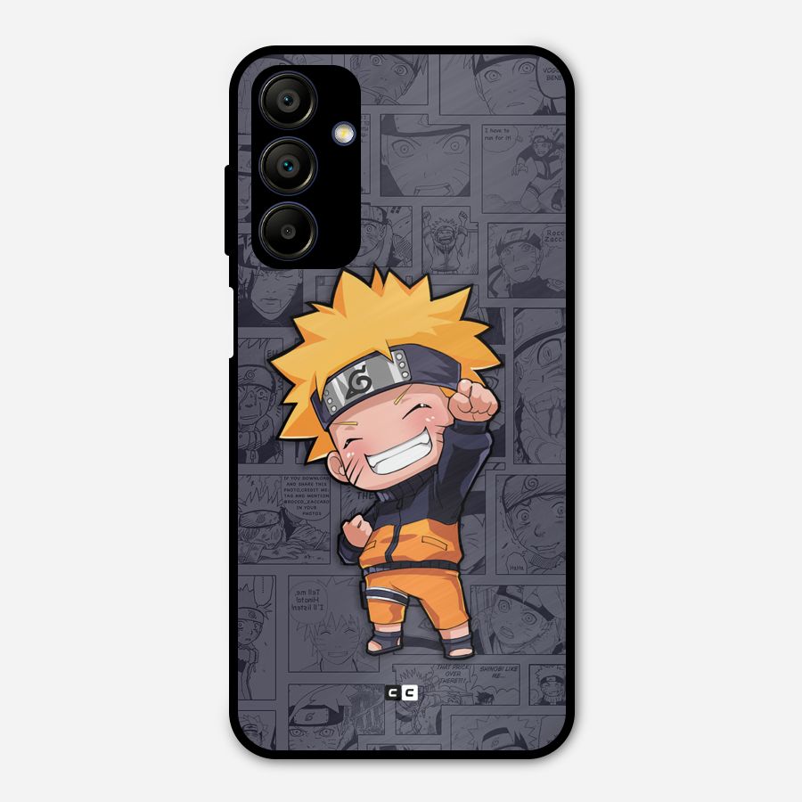 Cute Naruto Uzumaki Metal Back Case for Galaxy A15 5G
