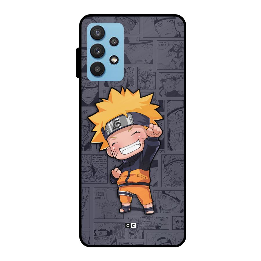 Cute Naruto Uzumaki Metal Back Case for Galaxy M32 5G