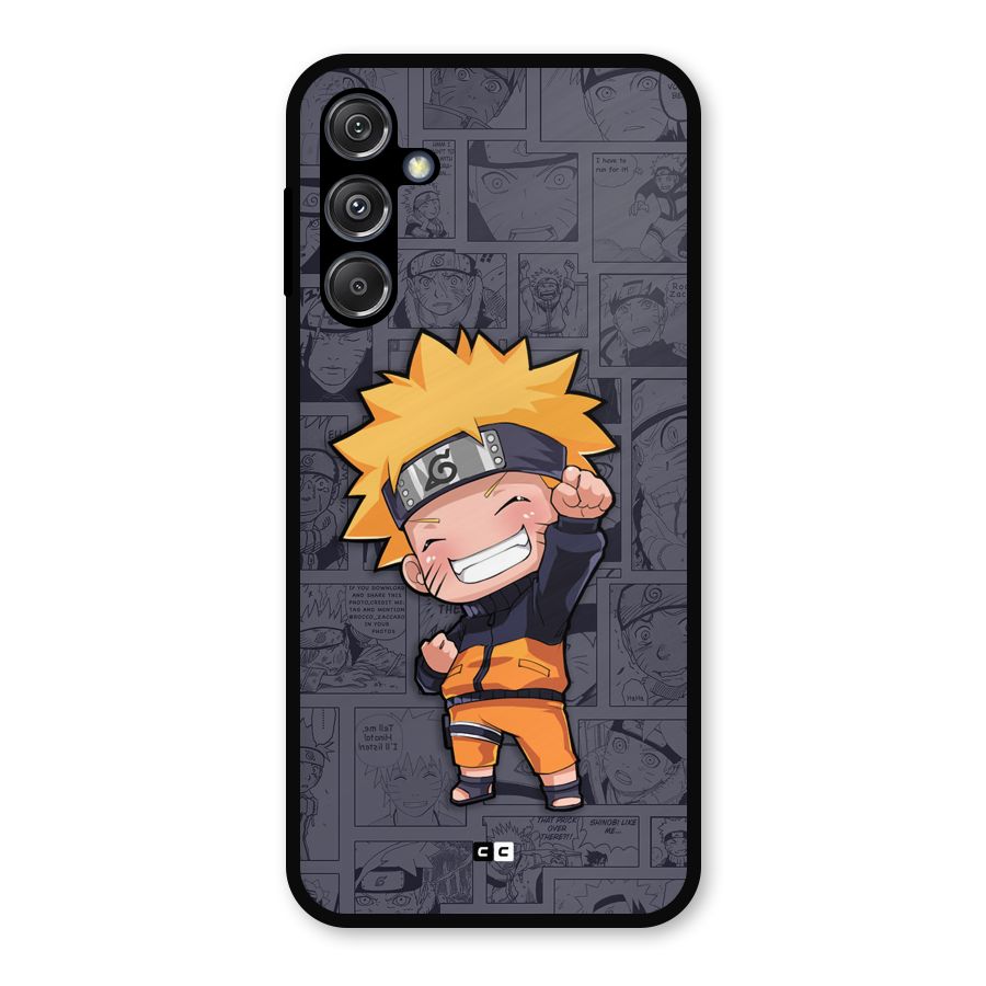 Cute Naruto Uzumaki Metal Back Case for Galaxy M34 5G