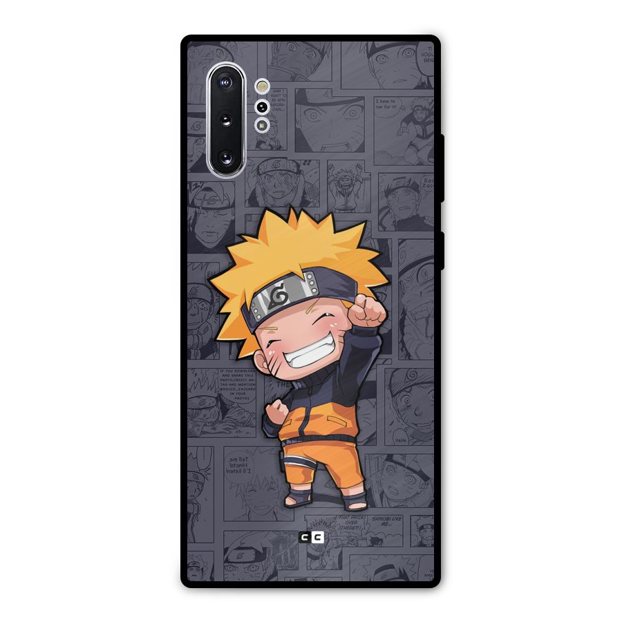 Cute Naruto Uzumaki Metal Back Case for Galaxy Note 10 Plus