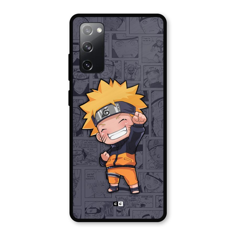 Cute Naruto Uzumaki Metal Back Case for Galaxy S20 FE
