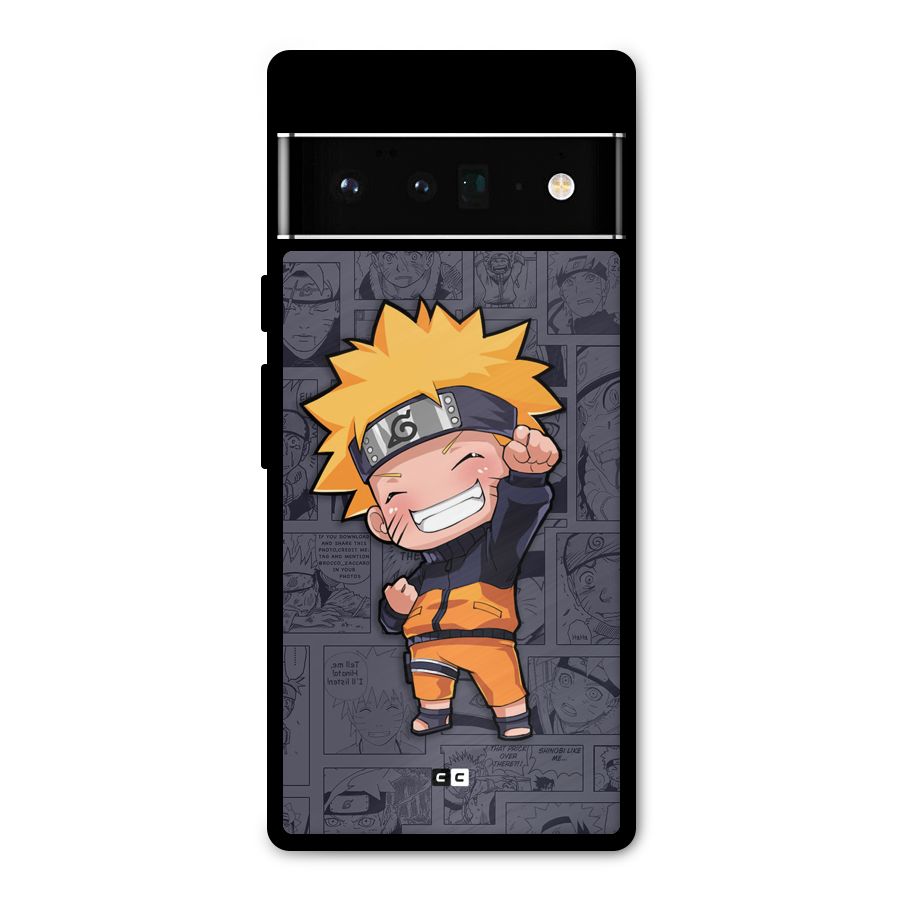 Cute Naruto Uzumaki Metal Back Case for Google Pixel 6 Pro