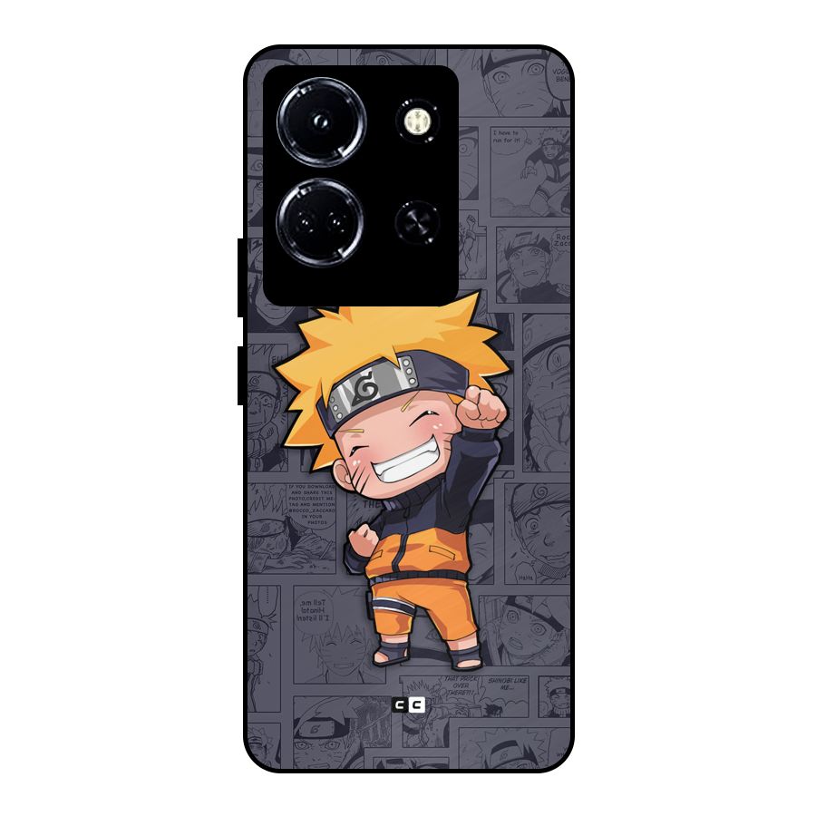 Cute Naruto Uzumaki Metal Back Case for Infinix Note 30 5G
