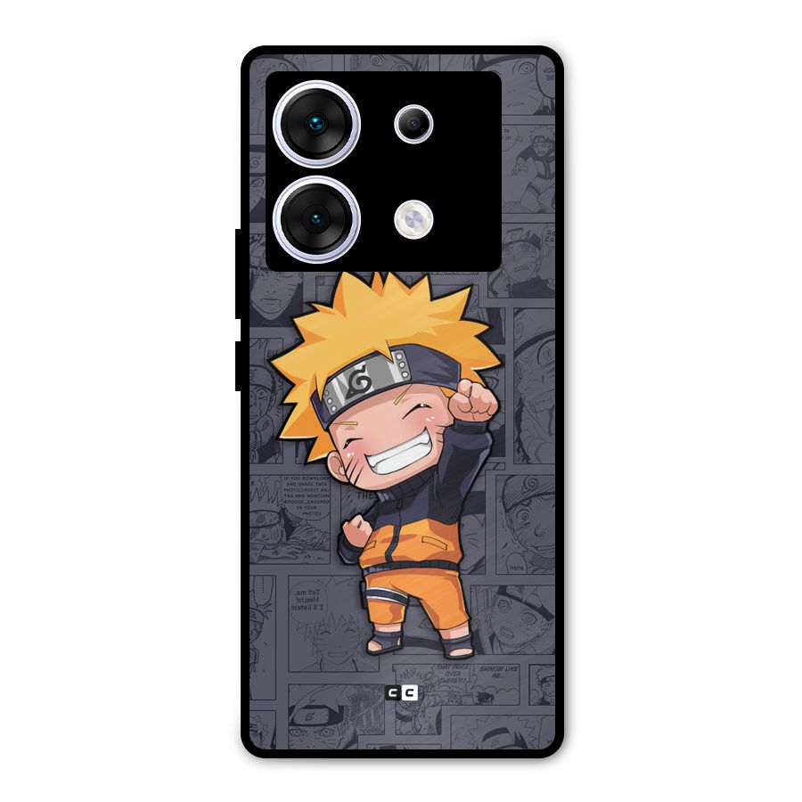 Cute Naruto Uzumaki Metal Back Case for Infinix Zero 30 5G