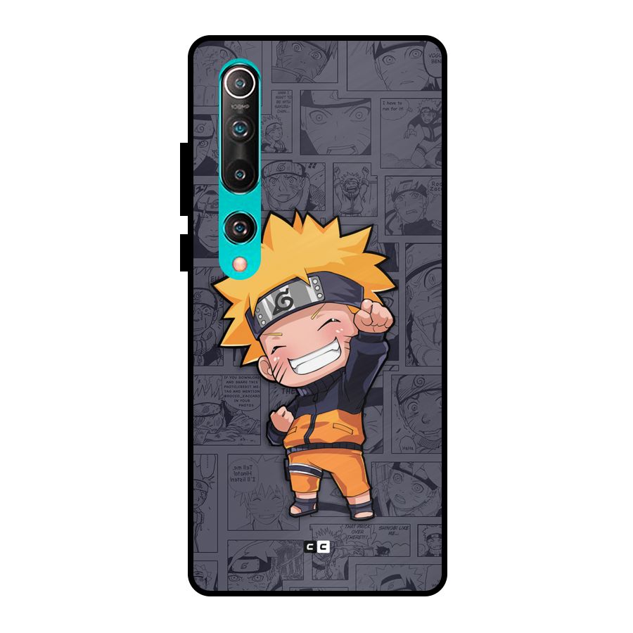 Cute Naruto Uzumaki Metal Back Case for Mi 10