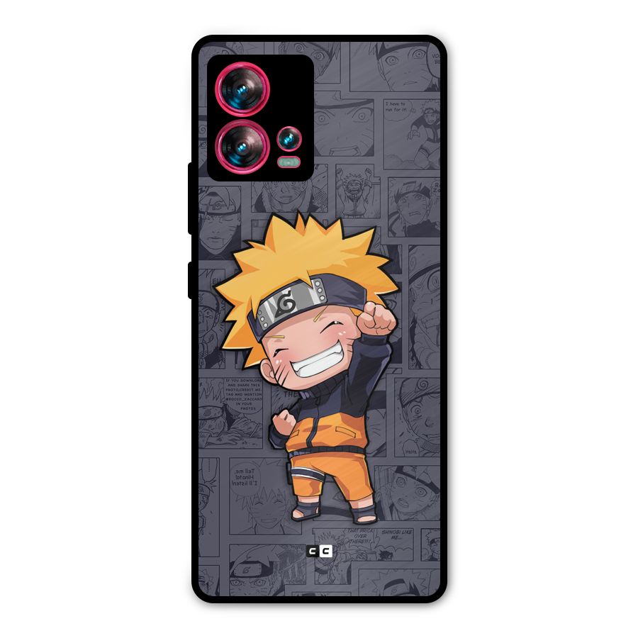 Cute Naruto Uzumaki Metal Back Case for Motorola Edge 30 Fusion