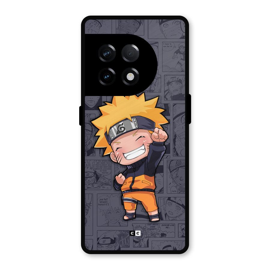 Cute Naruto Uzumaki Metal Back Case for OnePlus 11R