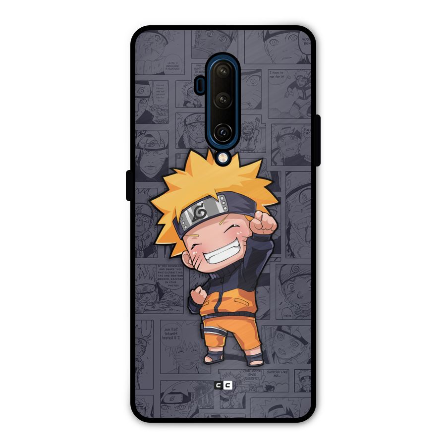 Cute Naruto Uzumaki Metal Back Case for OnePlus 7T Pro