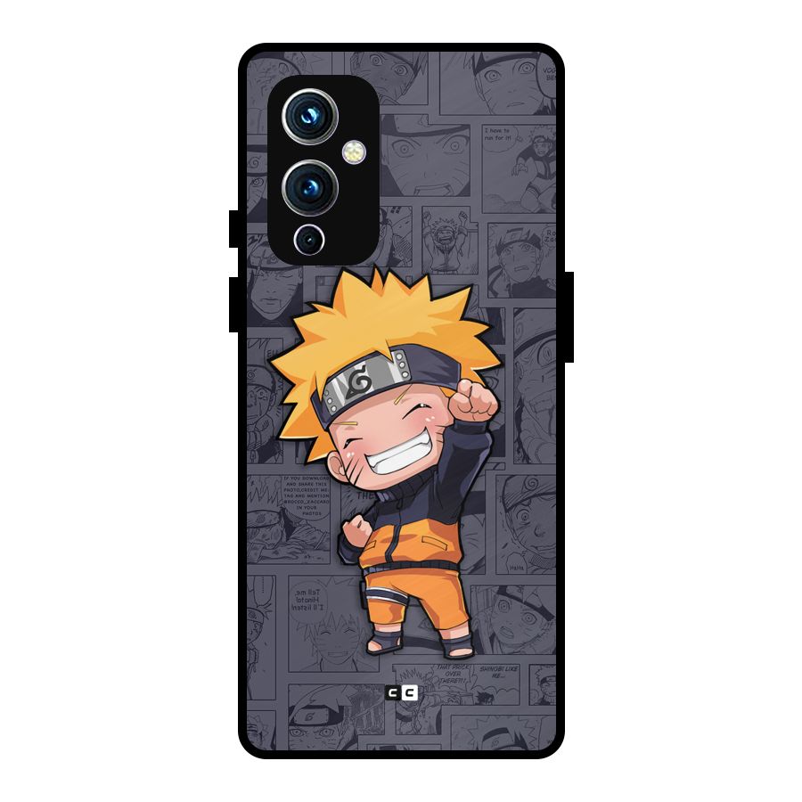 Cute Naruto Uzumaki Metal Back Case for OnePlus 9