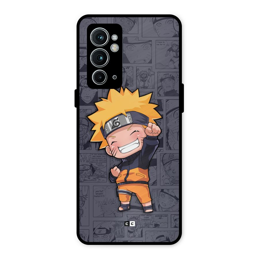 Cute Naruto Uzumaki Metal Back Case for OnePlus 9RT 5G