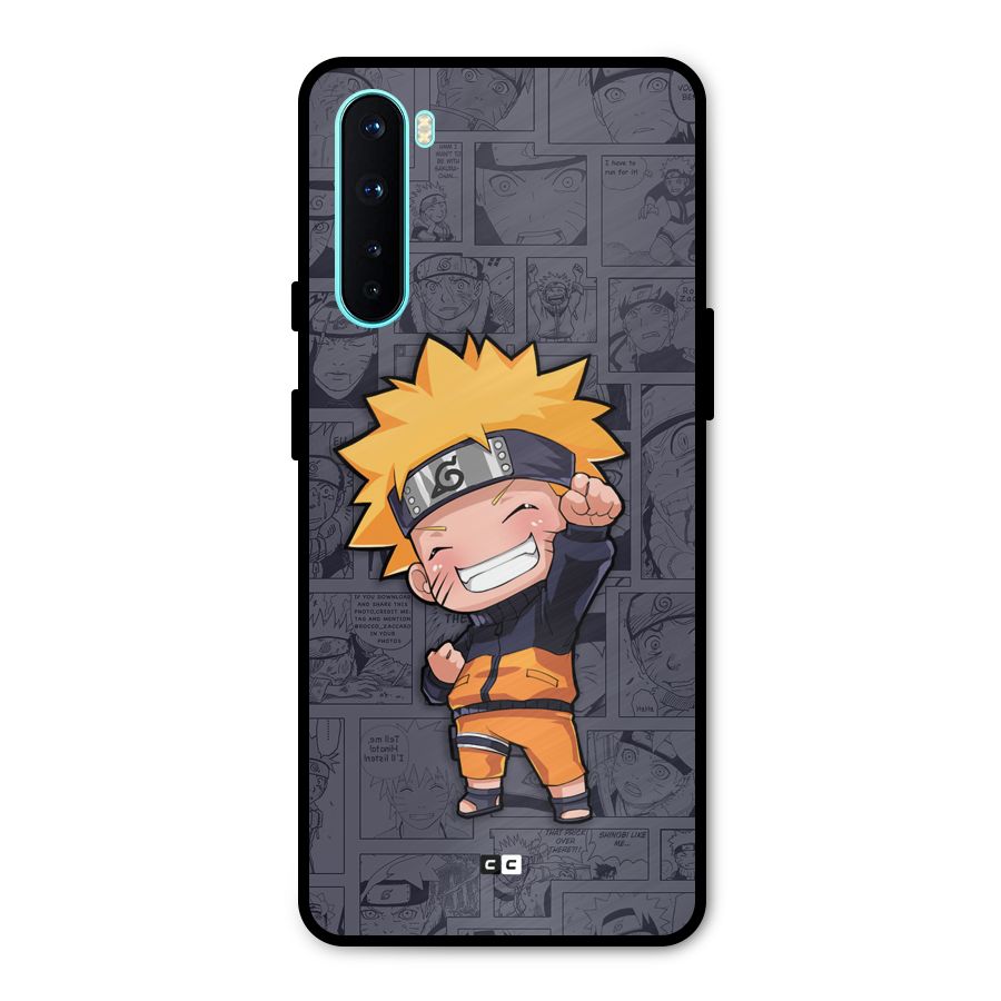 Cute Naruto Uzumaki Metal Back Case for OnePlus Nord