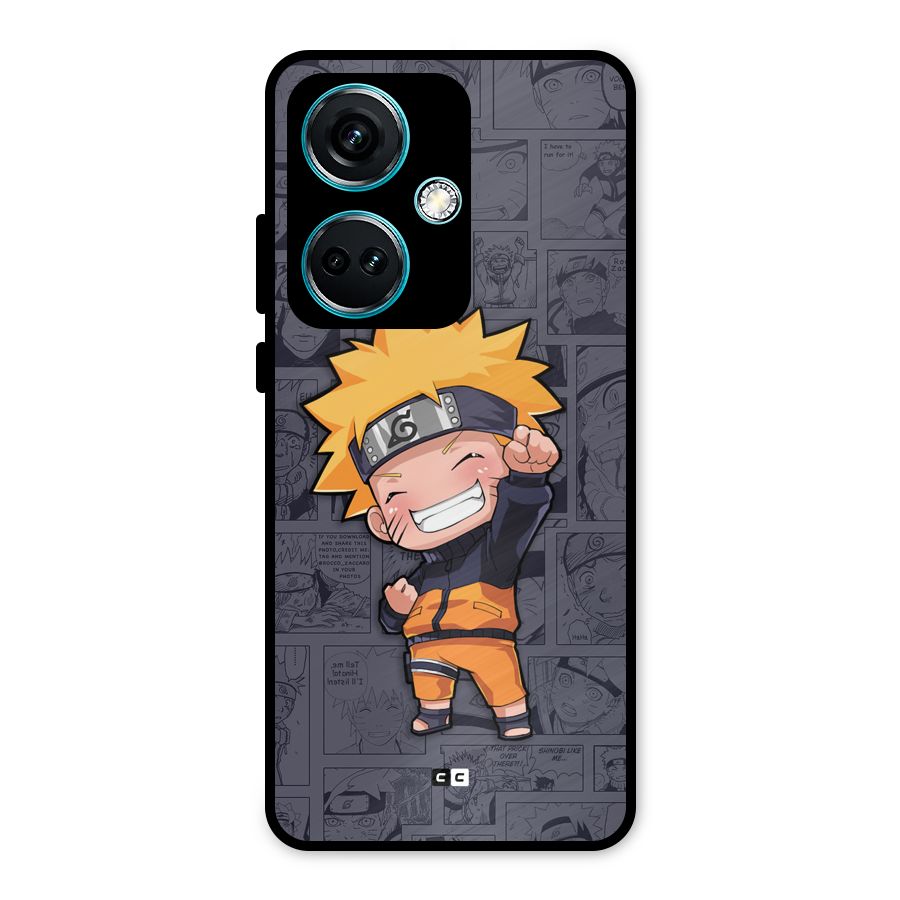 Cute Naruto Uzumaki Metal Back Case for OnePlus Nord CE 3 5G