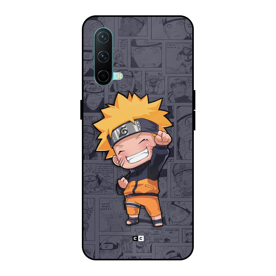 Cute Naruto Uzumaki Metal Back Case for OnePlus Nord CE 5G
