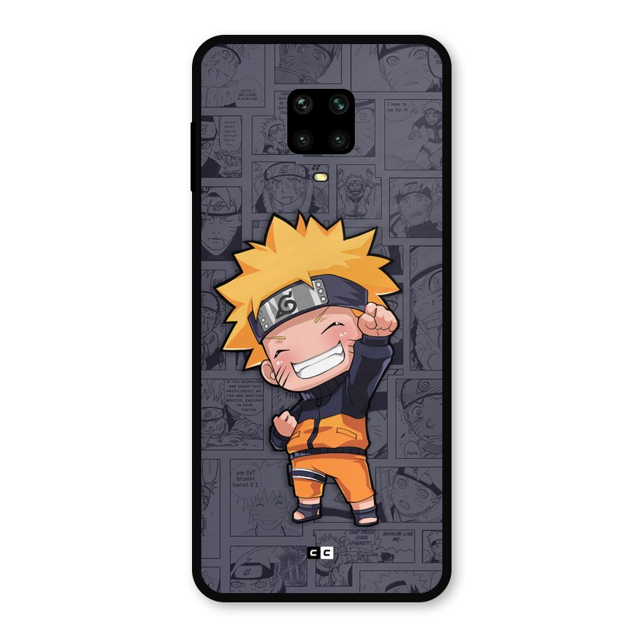 Cute Naruto Uzumaki Metal Back Case for Poco M2 Pro