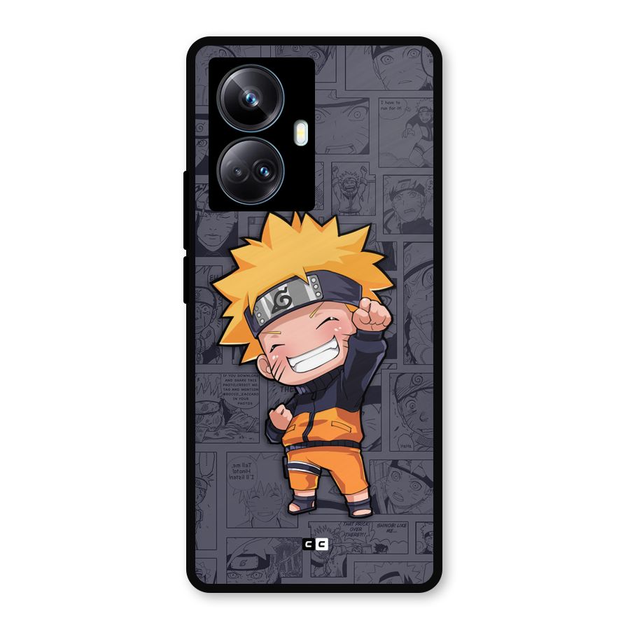 Cute Naruto Uzumaki Metal Back Case for Realme 10 Pro Plus