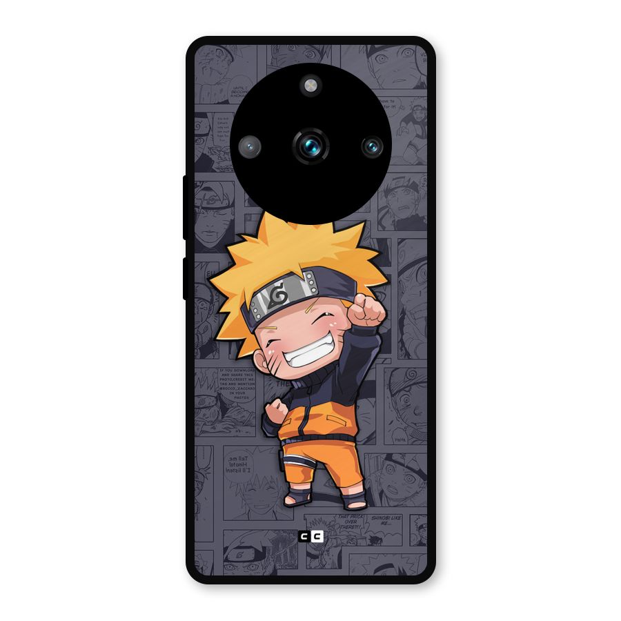Cute Naruto Uzumaki Metal Back Case for Realme 11 Pro Plus
