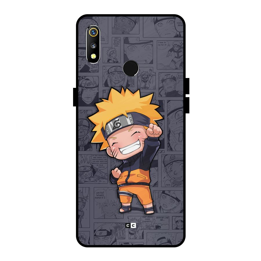 Cute Naruto Uzumaki Metal Back Case for Realme 3