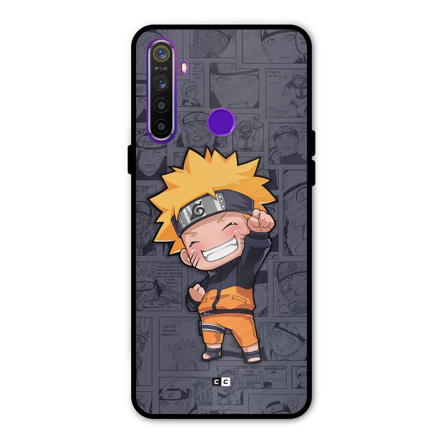 Cute Naruto Uzumaki Metal Back Case for Realme 5i