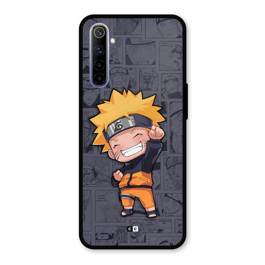 Cute Naruto Uzumaki Metal Back Case for Realme 6