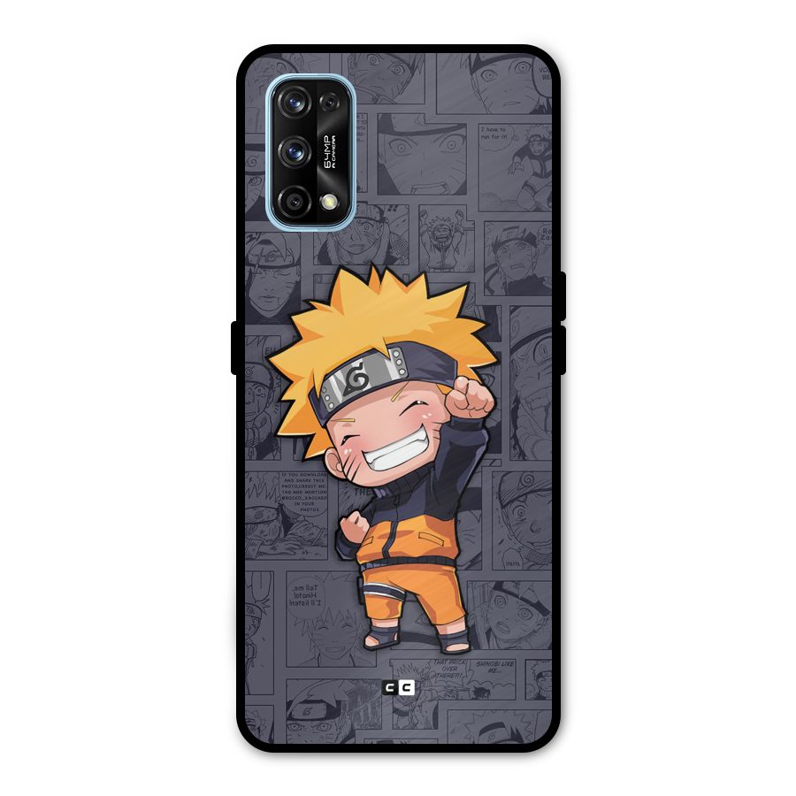 Cute Naruto Uzumaki Metal Back Case for Realme 7 Pro