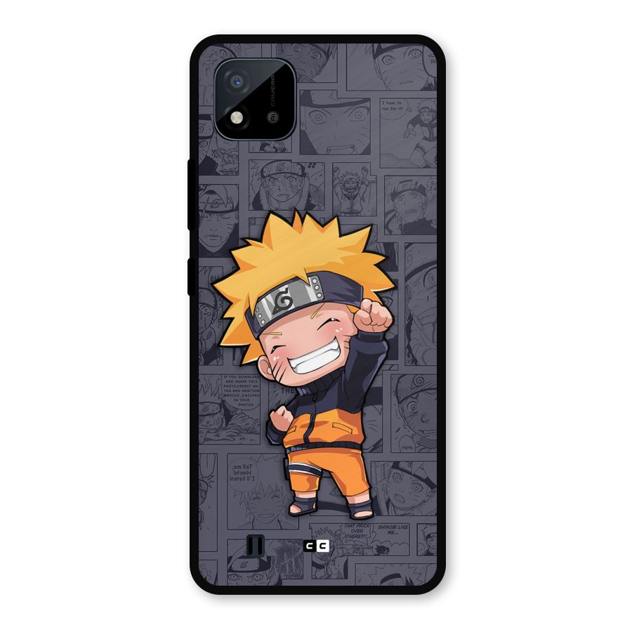 Cute Naruto Uzumaki Metal Back Case for Realme C11 2021