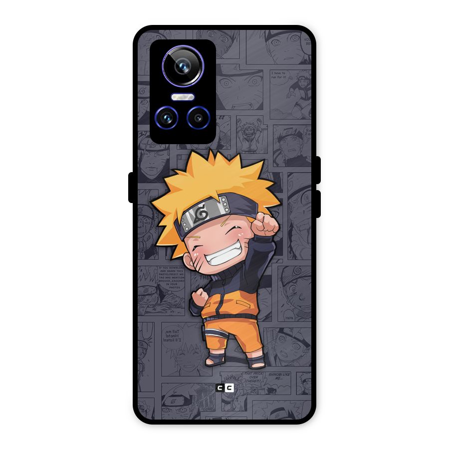 Cute Naruto Uzumaki Metal Back Case for Realme GT Neo 3