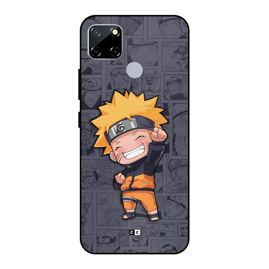 Cute Naruto Uzumaki Metal Back Case for Realme Narzo 20