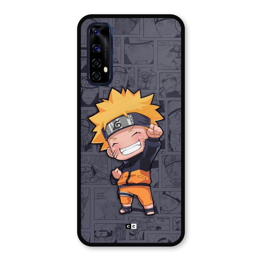 Cute Naruto Uzumaki Metal Back Case for Realme Narzo 20 Pro