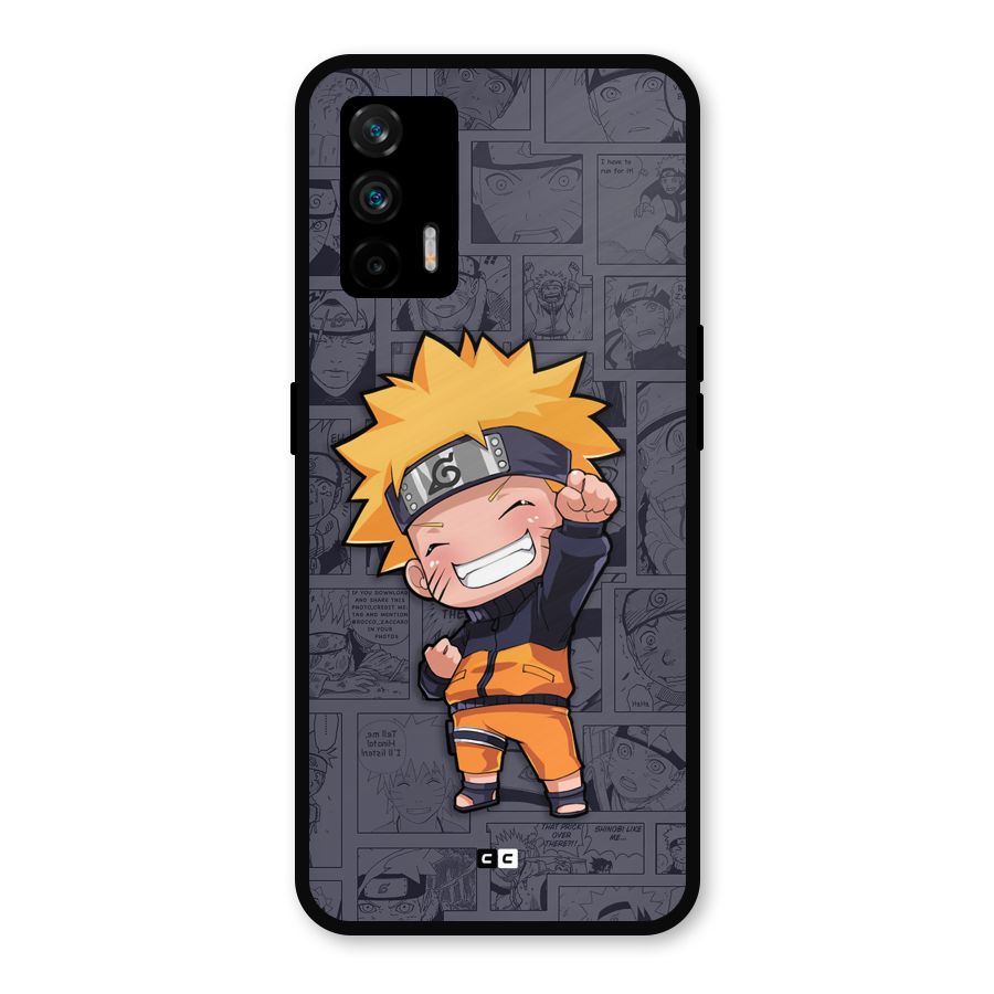 Cute Naruto Uzumaki Metal Back Case for Realme X7 Max