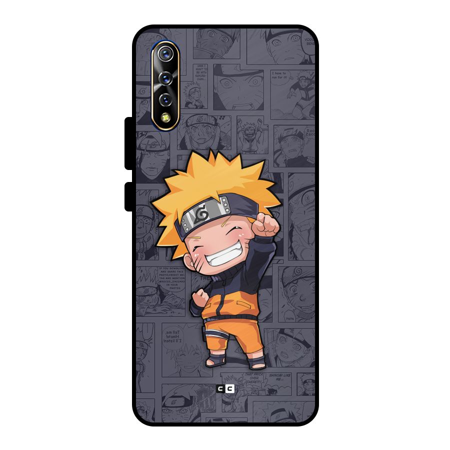 Cute Naruto Uzumaki Metal Back Case for Vivo S1