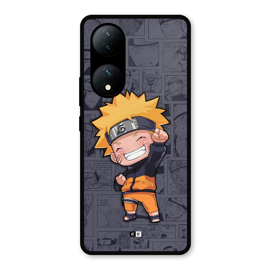 Cute Naruto Uzumaki Metal Back Case for Vivo T2