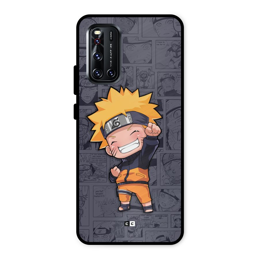 Cute Naruto Uzumaki Metal Back Case for Vivo V19