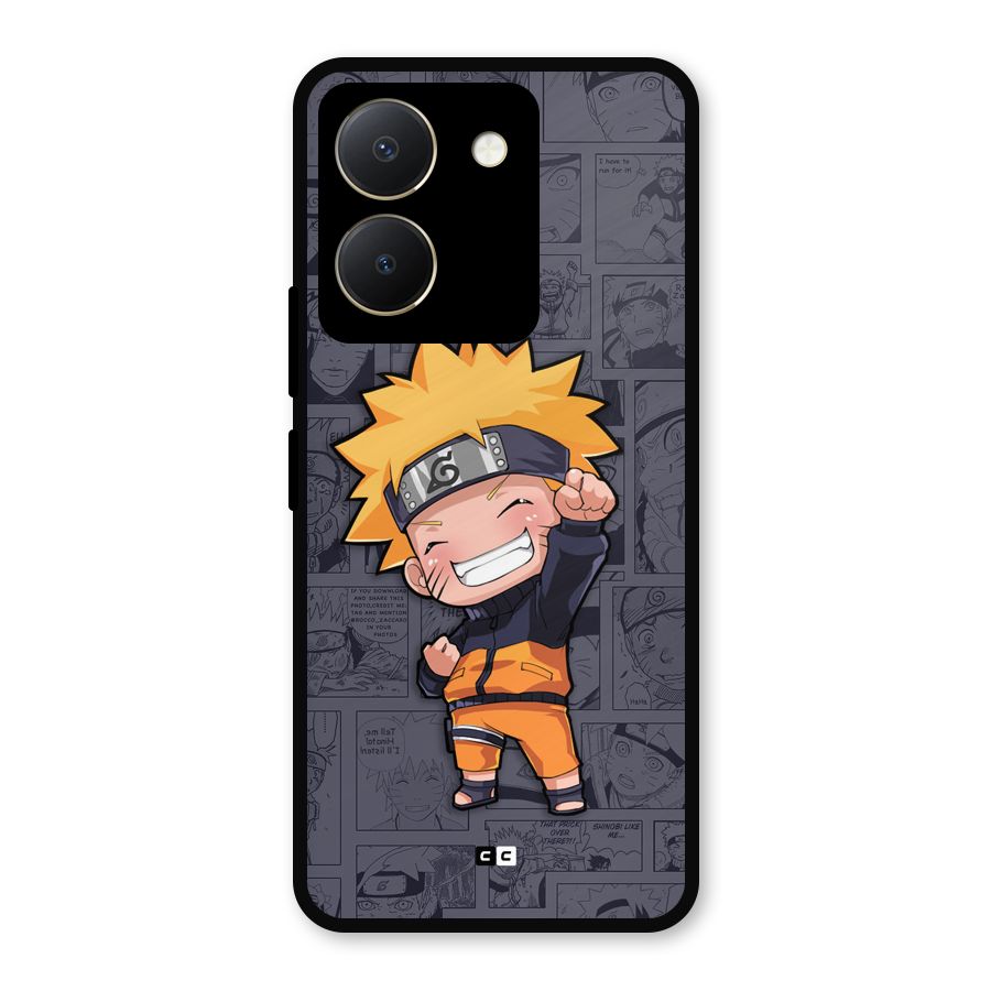 Cute Naruto Uzumaki Metal Back Case for Vivo Y36