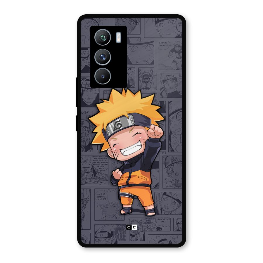 Cute Naruto Uzumaki Metal Back Case for iQOO 9 SE
